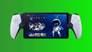 The Sony PlayStation Portal on a green background