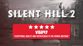 A five start review score for Silent Hill 2 is shown alongside the game's logo